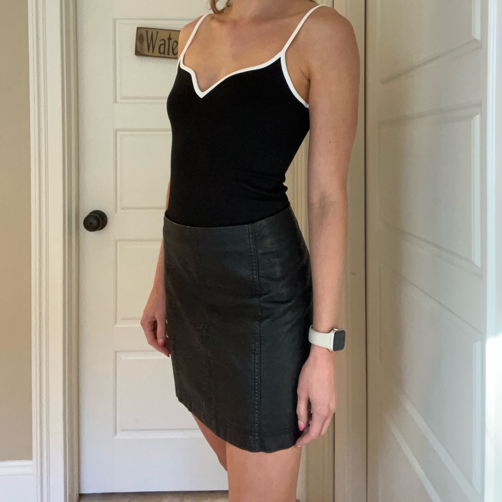 Black Free People Mini Skirt